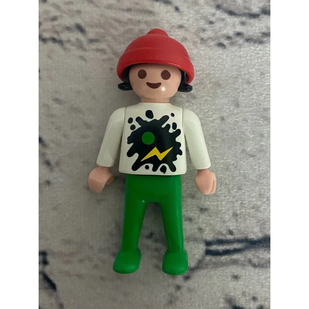 Vintage Playmobil Children Lot Of 4‎ With Instruments, Rocking House, Skis